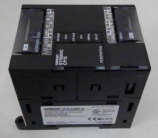 60Hz CPU Unit Omron PLC CP1E-E10DR-A Control Module 2K Steps